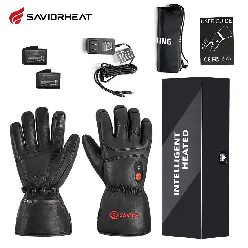 Savior Heat Electric Gloves Winter Outdoor Waterproof Rechargeable Warm