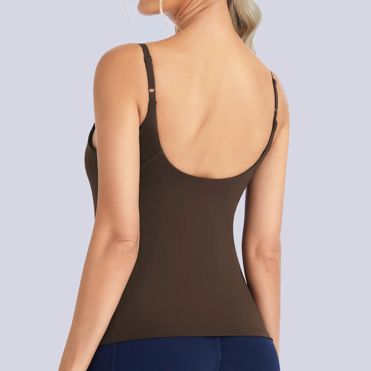 The Gym People Women's Longline Racerback Padded Sports Bra