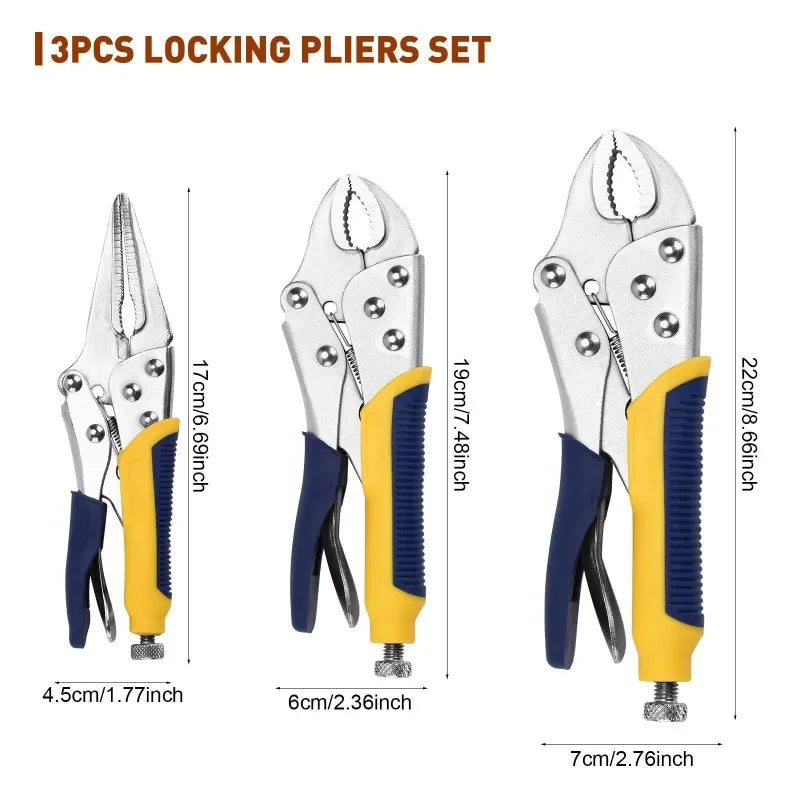 Professional Locking Pliers Heavy Duty Auto Repair Clamping Tool