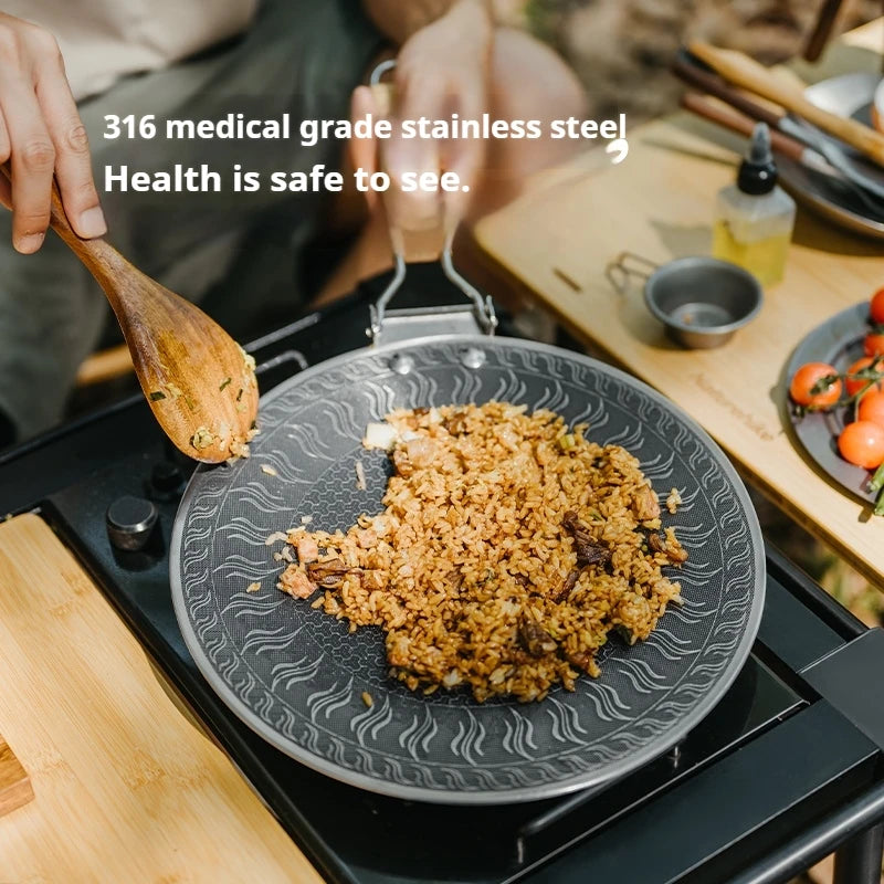 Naturehike Stainless Steel Camping Grill Pan With Handle