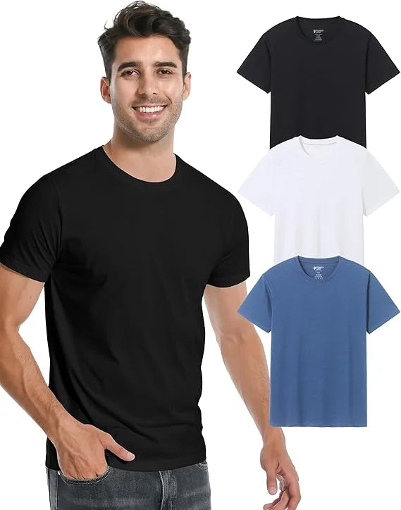 Pioneer Camp Men Bamboo Viscose Soft Crew Neck Casual Tshirt