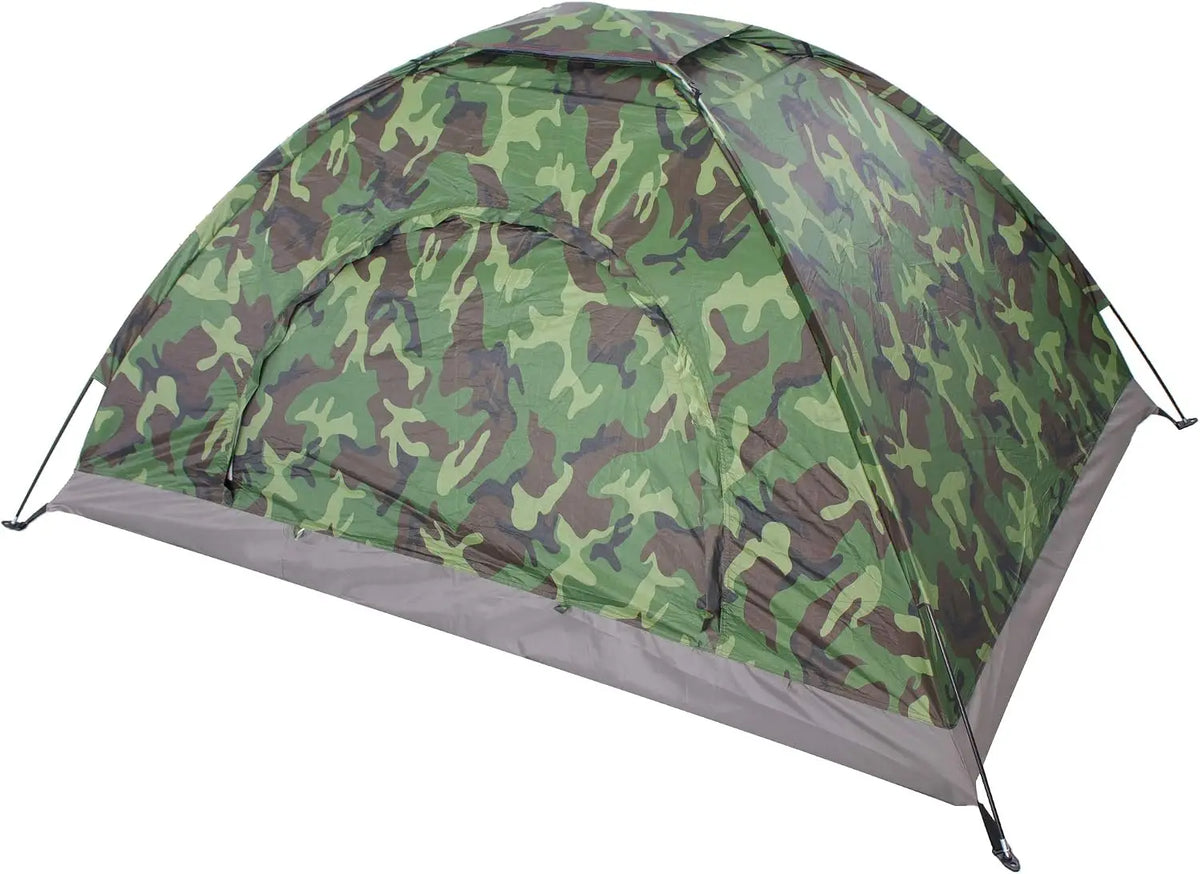 Quick Automatic Two Person Camouflage Backpacking Tent With Storage Bag