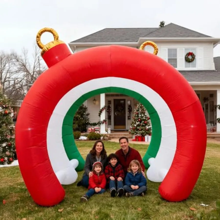SHXI Christmas Inflatable Ornament Tunnel Arch Outdoor Decor