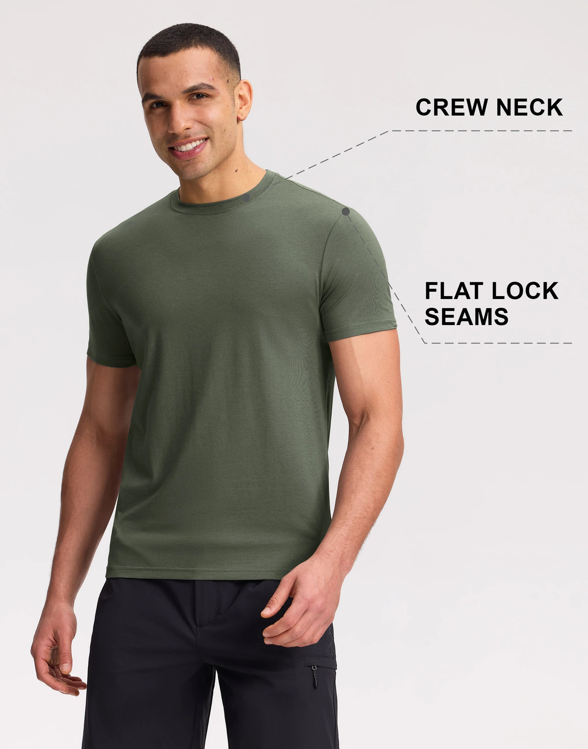 Pioneer Camp Men Bamboo Viscose Soft Crew Neck Casual Tshirt
