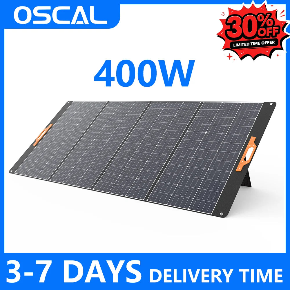 OSCAL 400W Portable Foldable Solar Panel With Waterproof Design