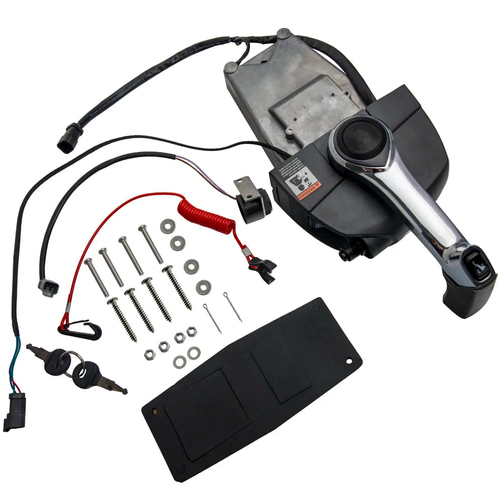 Replacement Outboard Throttle Control Box Key Switch Kit Johnson Evinrude