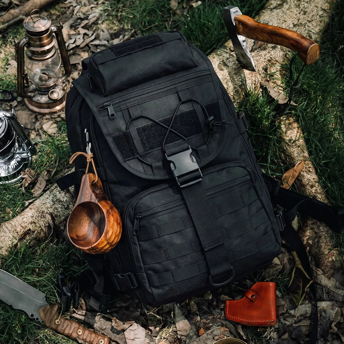 Refire Gear Water Resistant Tactical Molle Mountain Hiking Backpack