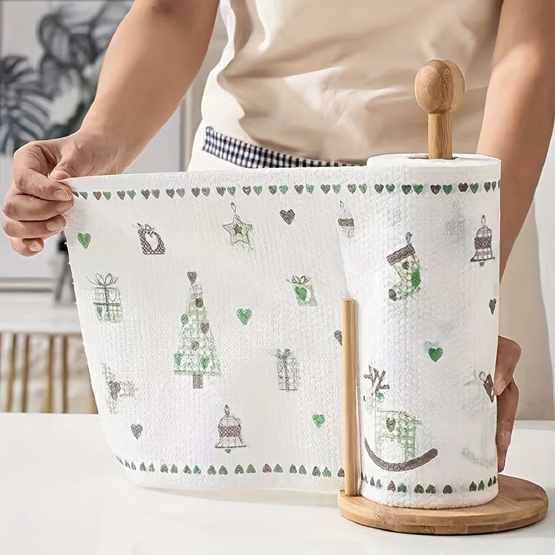 Absorbent Wet And Dry Kitchen Cleaning Dishcloth Rolls