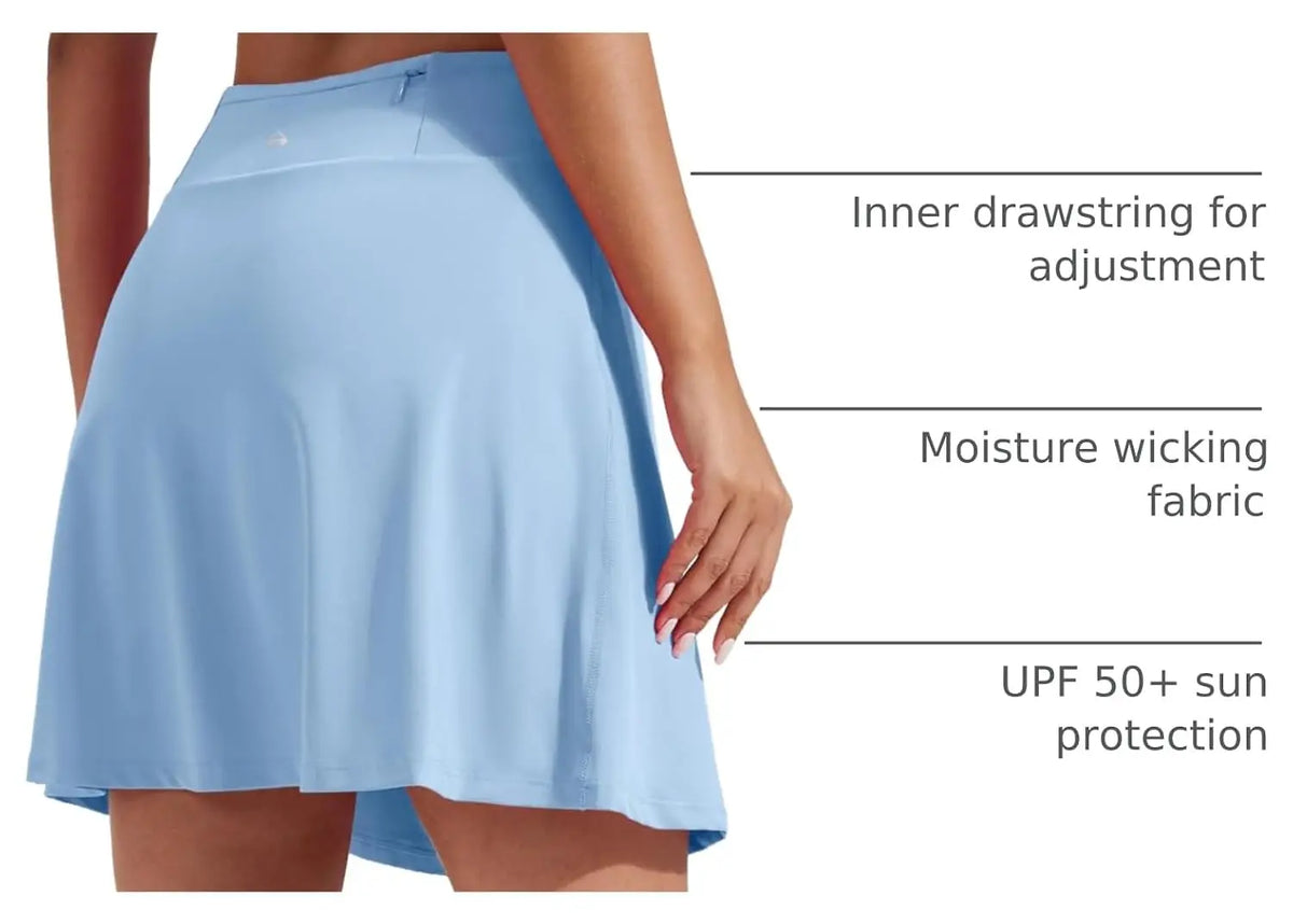 Pioneer Camp Women's High Waisted Tennis Skort With Pockets