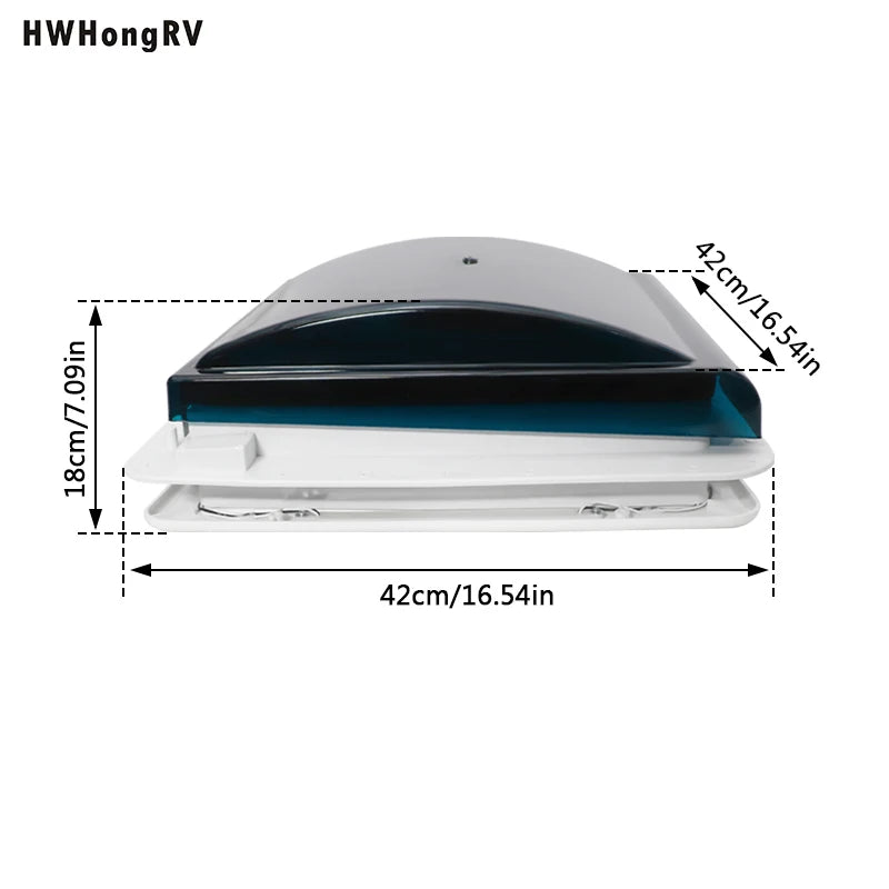 Hwhyongrv Led Rv Vent Fan With Light For Trailers Campers