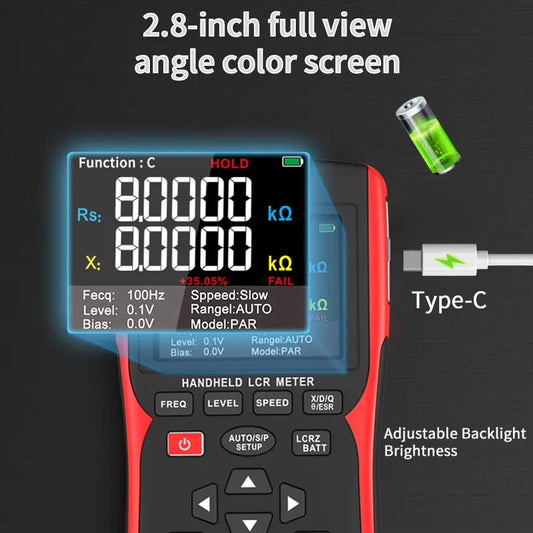 Zoyi DQ02 Electronic Precision LCR Capacitor Resistor Tester