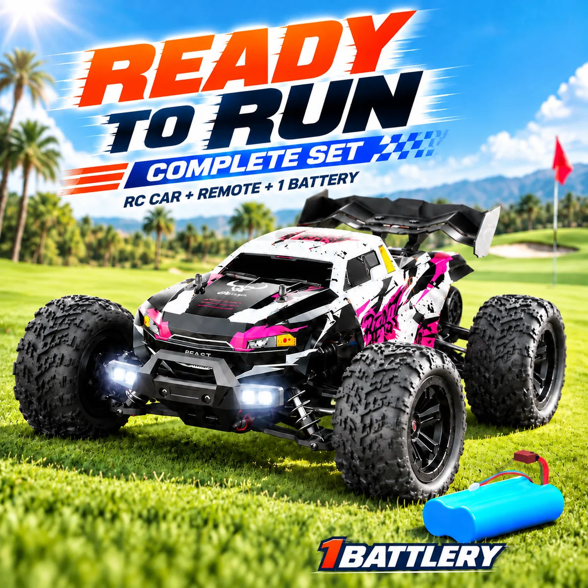 ZNLYRION 4WD Brushless Off Road Remote Control Monster Truck