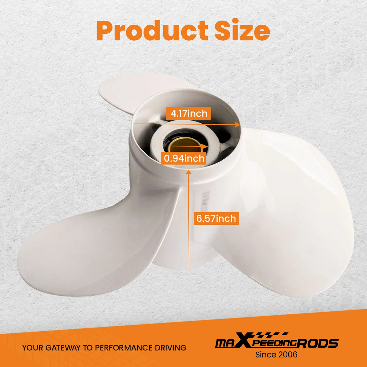 Premium Aluminum Replacement Propeller For Yamaha Outboard Motors