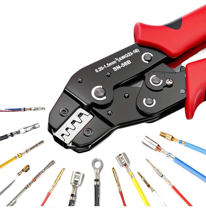 Clamplus Professional Ratchet Wire Crimping Pliers Manual Tool