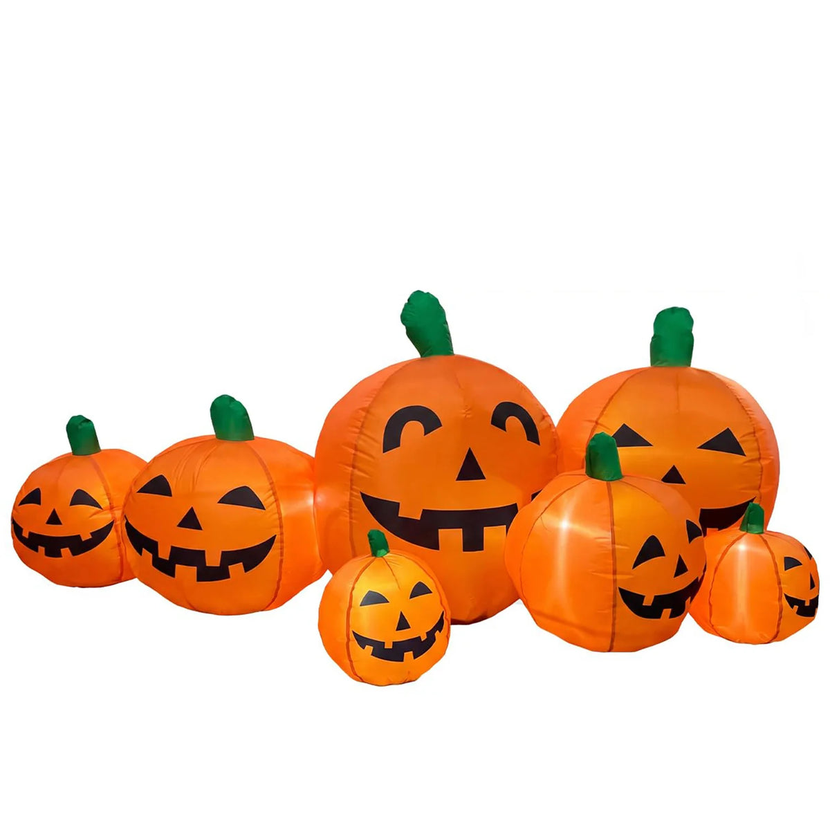 HiMiss Halloween Inflatable Pumpkin Patch With LED Outdoor Yard Decor