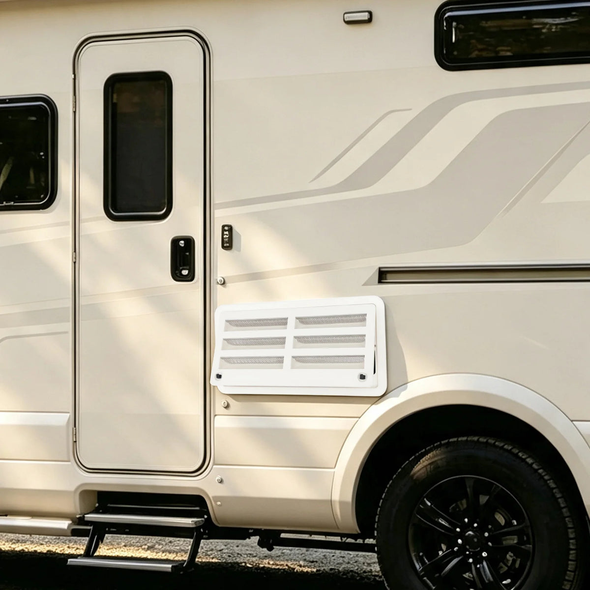 Bymaocar RV Fridge Vent Cover With Protective Mesh Grille
