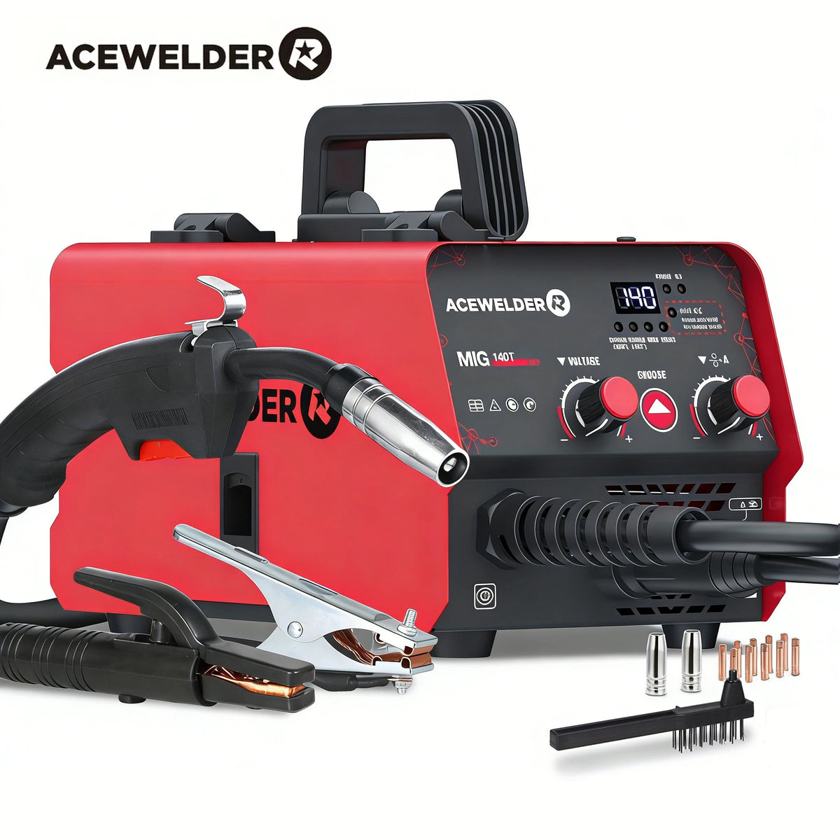 Acewelder 140a Inverter Gasless Flux Cored Mig Arc Welder