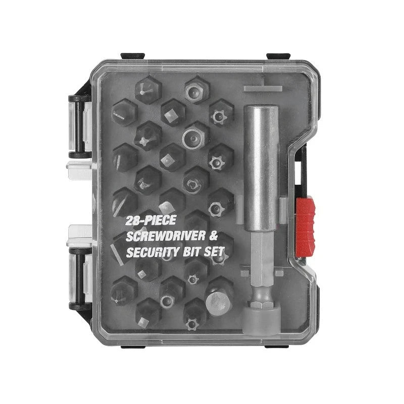 Professional 28 Piece Security Screwdriver Bit Set With Case