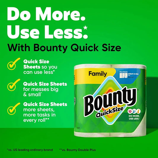 Bounty Strong Absorbent Paper Towels For Speedy Household Cleanups
