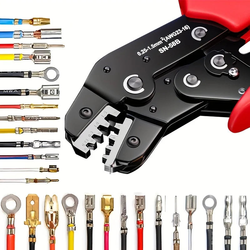 Clamplus Professional Ratchet Wire Crimping Pliers Manual Tool