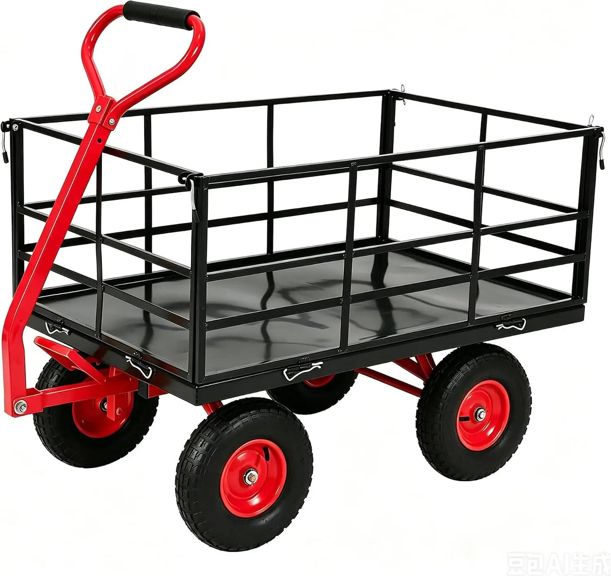 Twister.Ck Heavy Duty Steel Mesh Garden Utility Cart