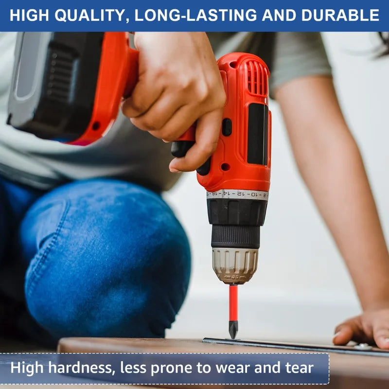 Professional 12 Piece Magnetic Alloy Steel Screwdriver Bit Set Kit