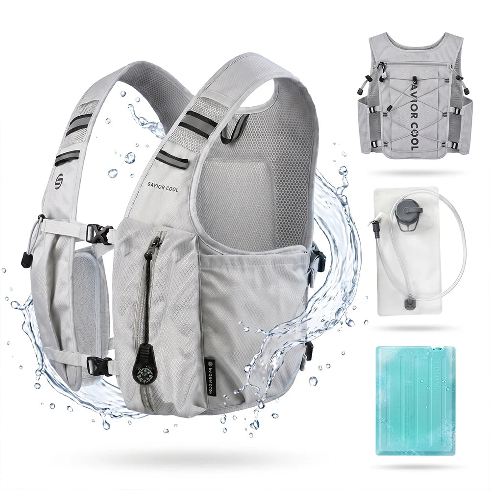 Professional Cooling Vest With Integrated Refrigeration And Water Bladder