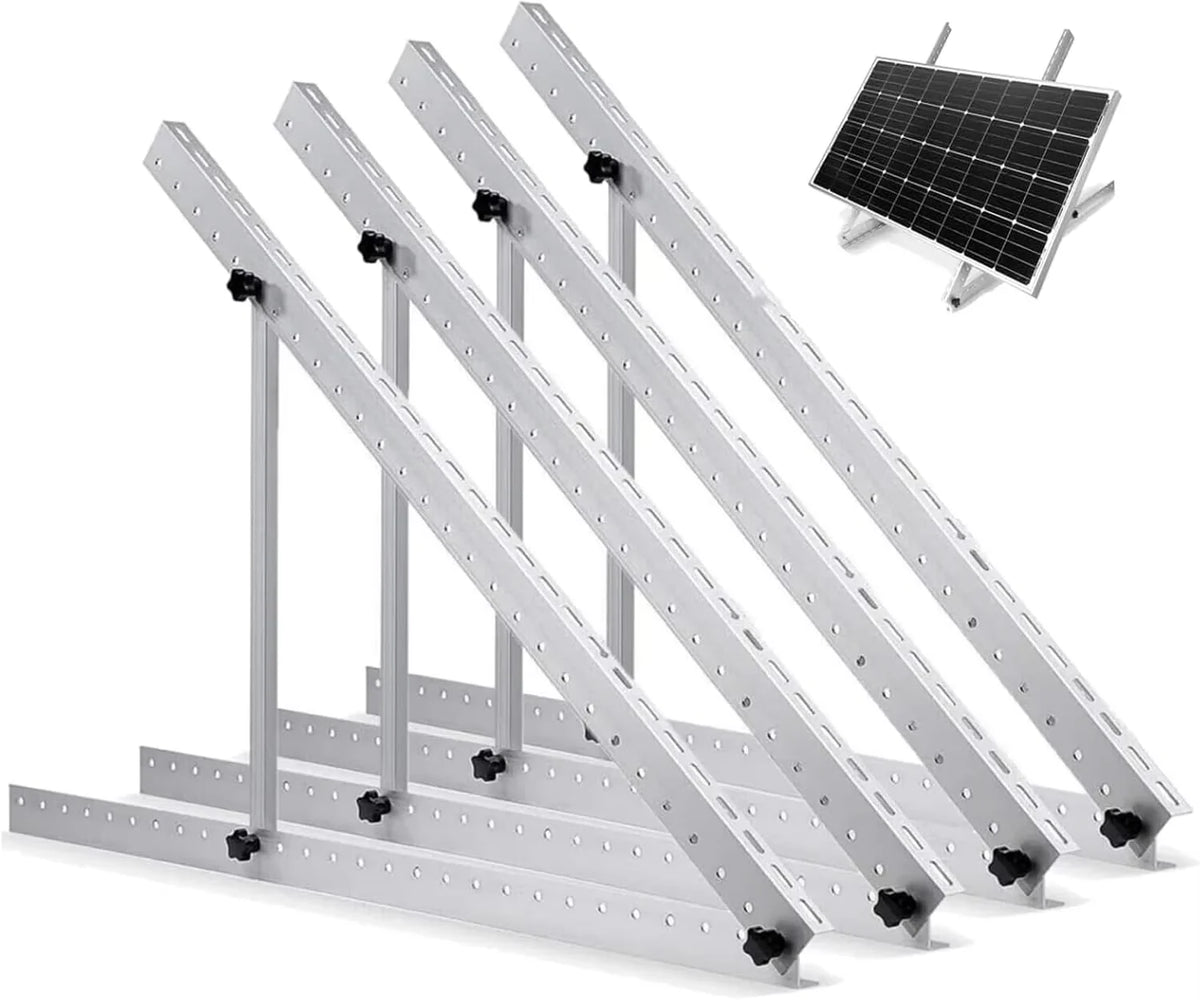 Rvpozwer Adjustable Solar Panel Bracket Aluminum For RV Boat Roof