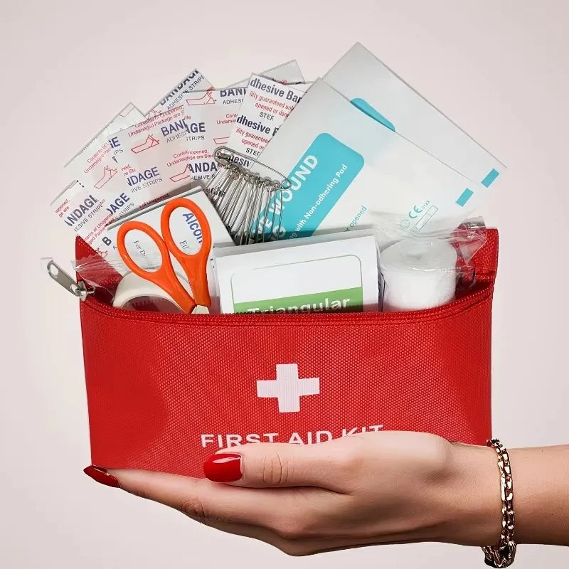 70-Piece Portable First Aid Kit for Travel and Camping