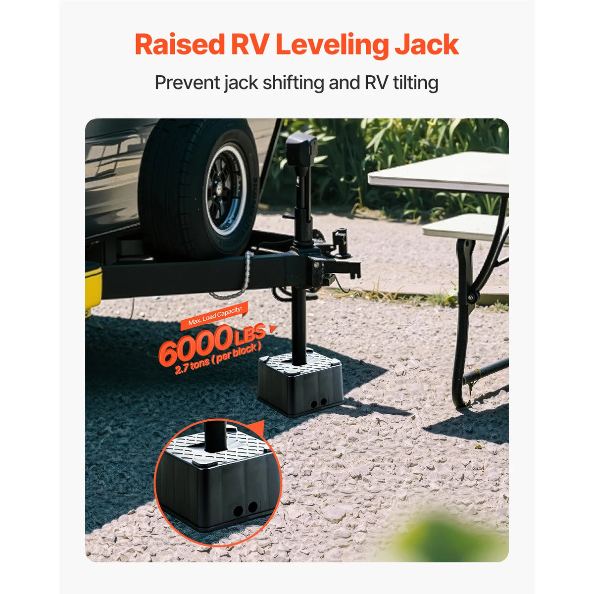 Premium Stackable RV Jack Block For Travel Trailers And Campers