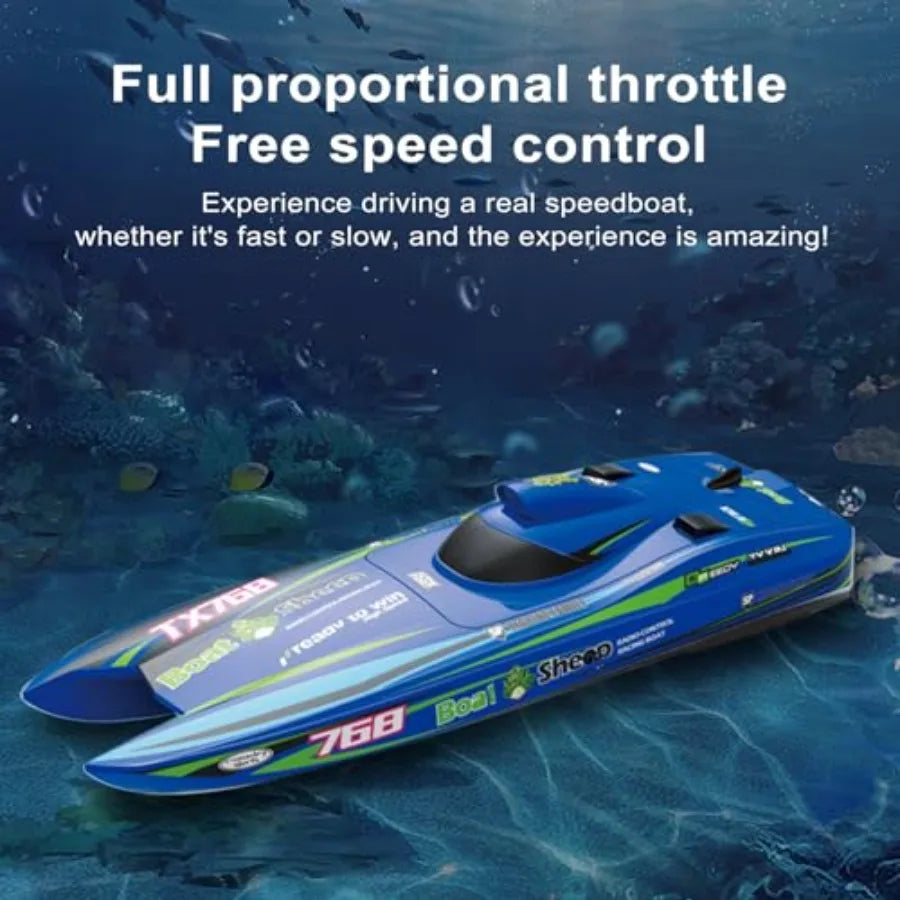 OLOEY High Speed Brushless Remote Control Boat For Outdoor Watersports