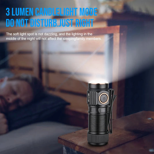 TrustFire MT10 Rechargeable LED Flashlight With USB C Charging