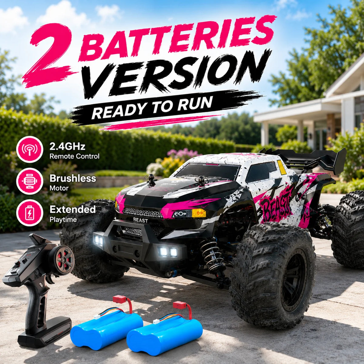 ZNLYRION 4WD Brushless Off Road Remote Control Monster Truck