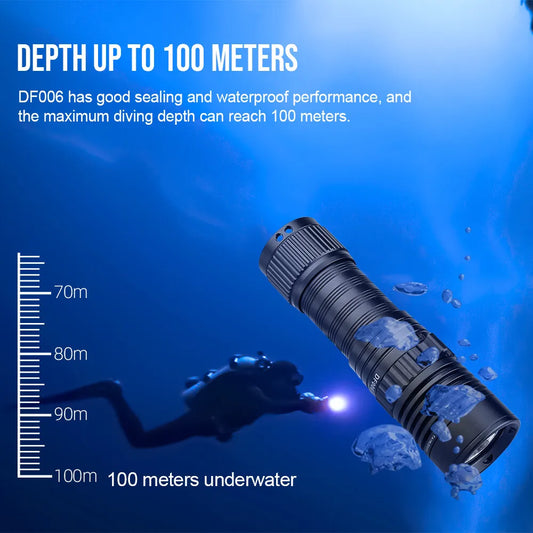 TrustFire 2300 Lumen Waterproof Rechargeable LED Scuba Diving Flashlight