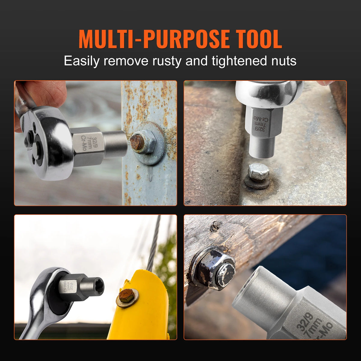 SucceBuy Professional Bolt Extractor Socket Set For Stuck Nuts