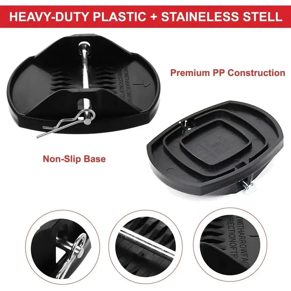 Heavy Duty RV Trailer Stabilizer Leg Anti Sink Foot Pads