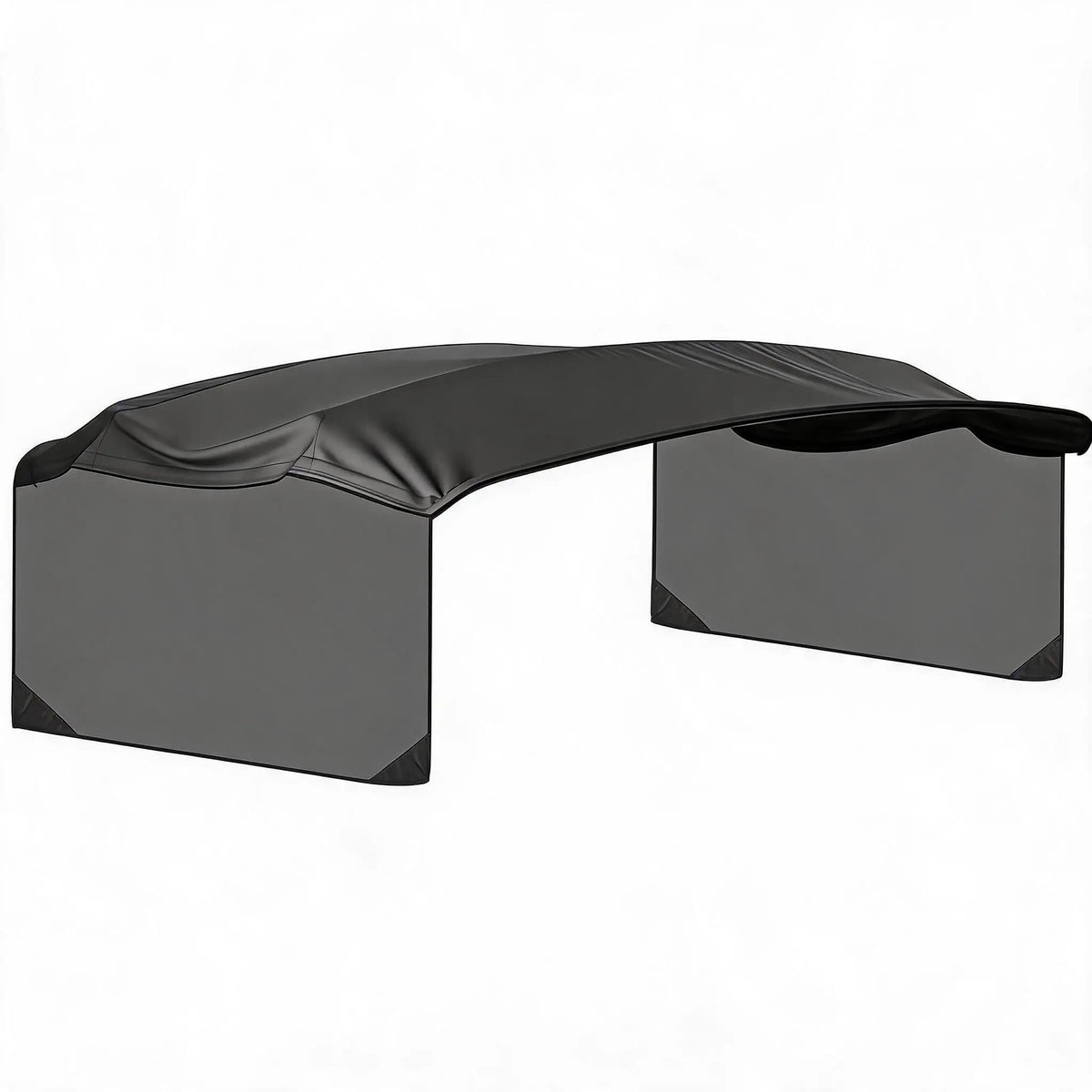Marine Grade Four Bow Bimini Top Replacement Cover With Curtains