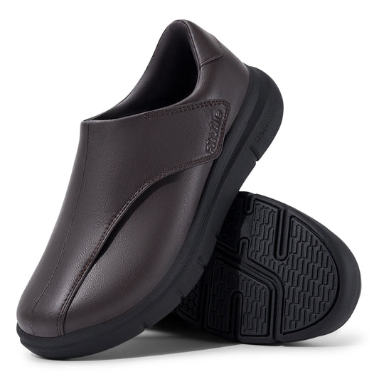 Fitville Mens Diabetic Comfort Oxford Shoes For Wide Feet