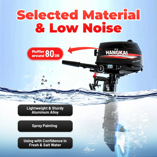 Bymaocar 6HP 2 Stroke Water Cooled Outboard Engine