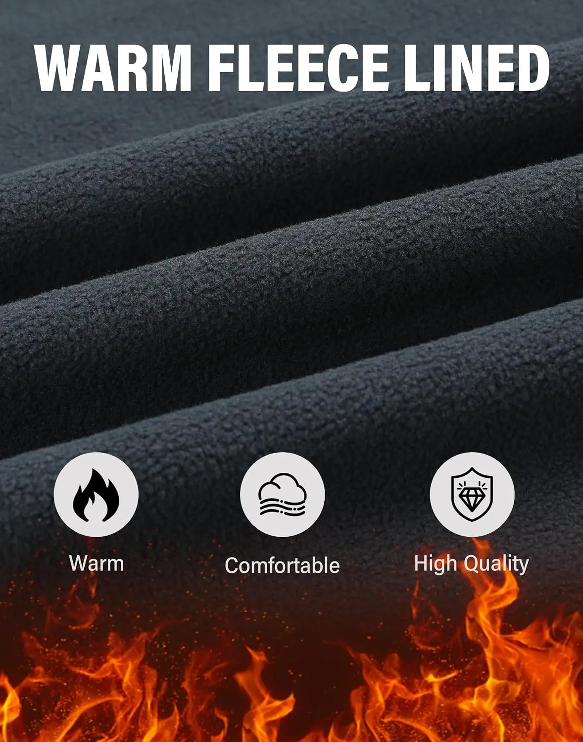 Pioneer Camp Men's Fleece Lined Softshell Hiking Pants