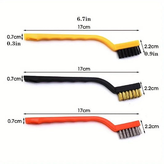 Nylon And Steel Wire Long Handle Kitchen Cleaning Brush Set