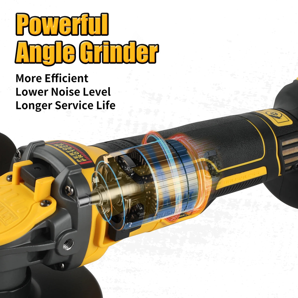 DeWalt DCG409 20V Brushless Flat Head Angle Grinder