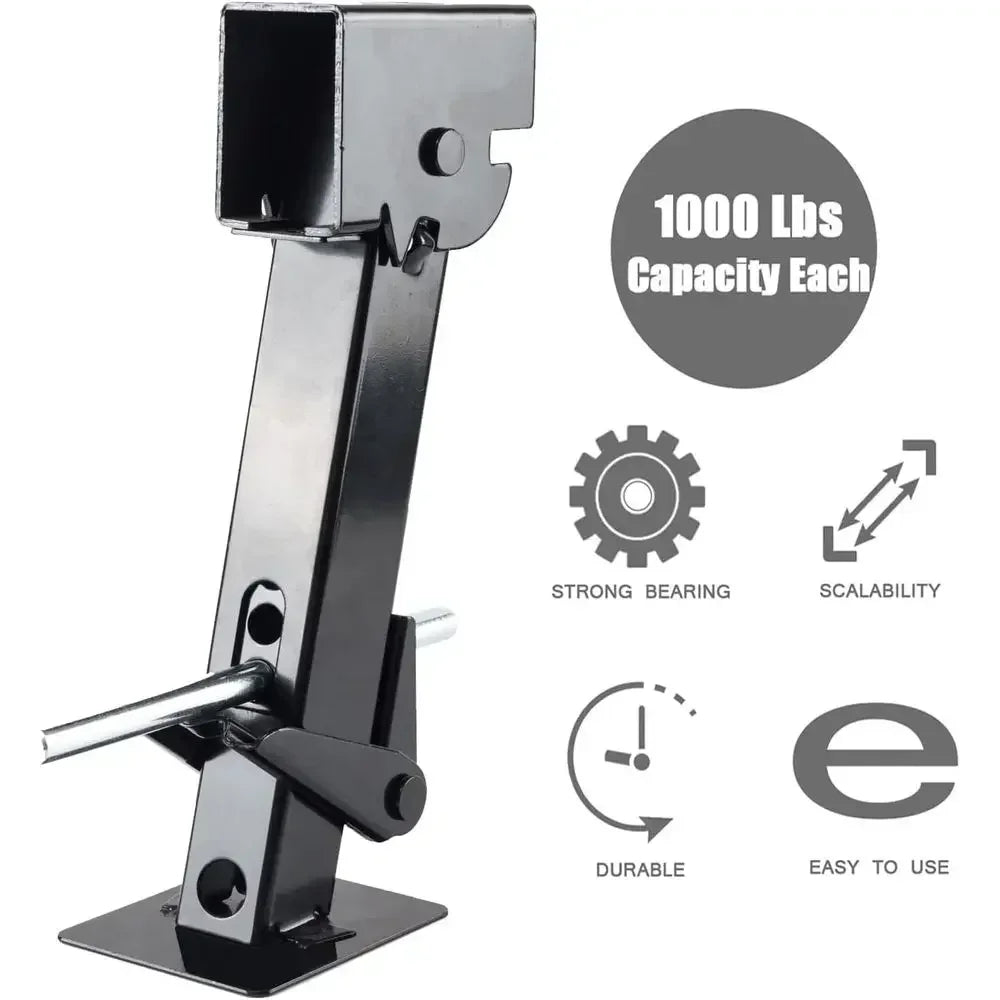 Set Of Two Folding Trailer Stabilizer Jacks For Rv Campers