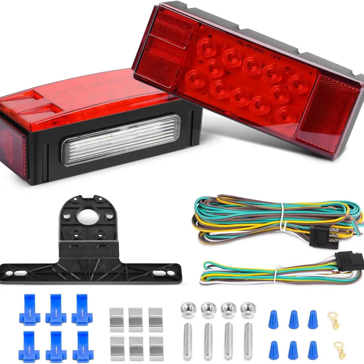 Nilight Submersible Rectangular LED Trailer Stop Tail Light