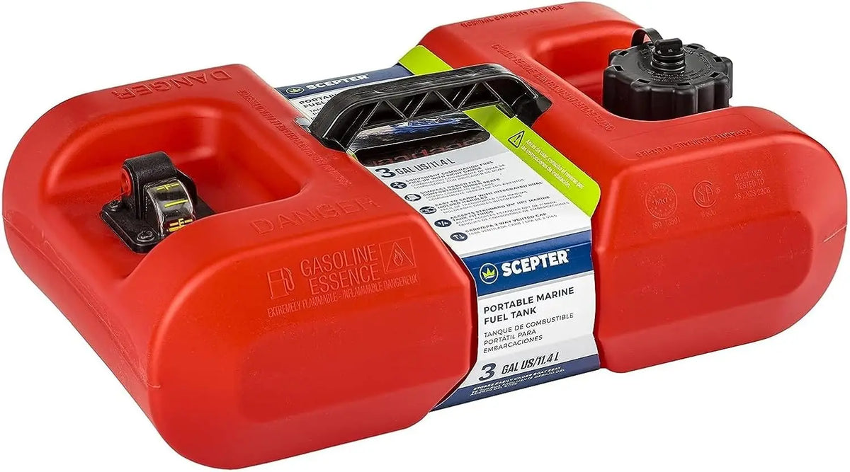 Scepter Marine Gas Can With Dual Vents And Fuel Gauge