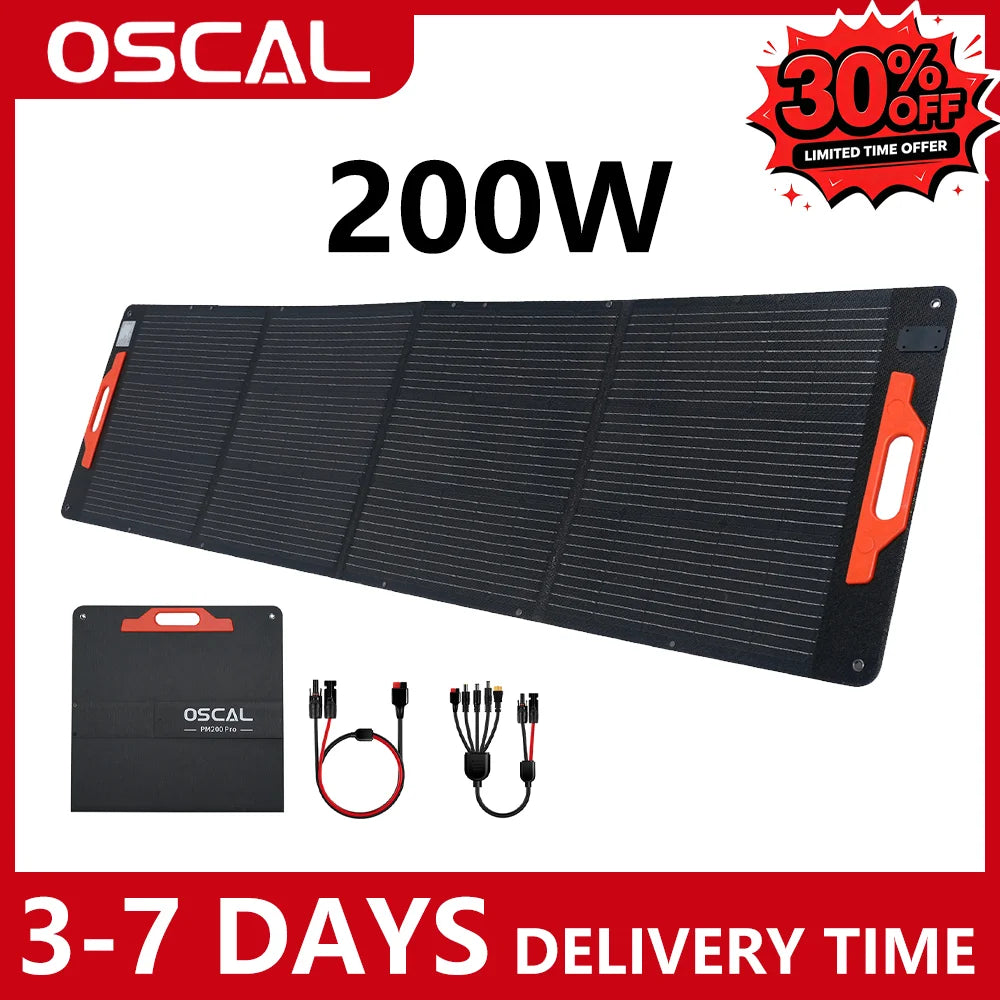 OSCAL Portable Foldable Solar Panel Charger With Adjustable Kickstand
