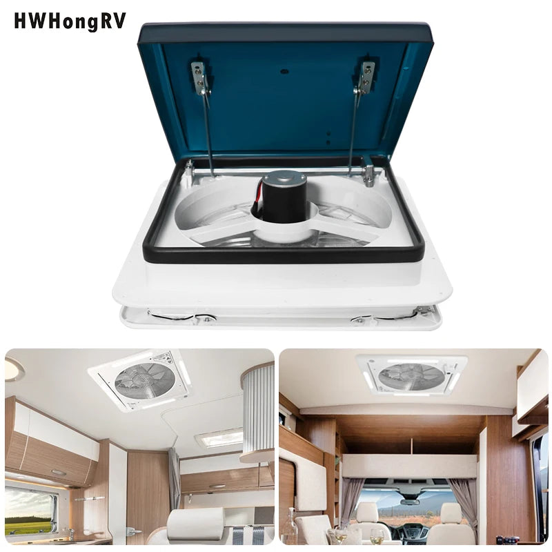 Hwhyongrv Led Rv Vent Fan With Light For Trailers Campers