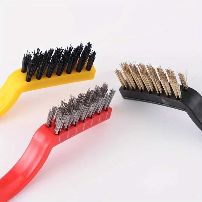 Nylon And Steel Wire Long Handle Kitchen Cleaning Brush Set