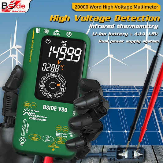 BSIDE Digital Muotimeter With Infrared Temp Meter And True Rms