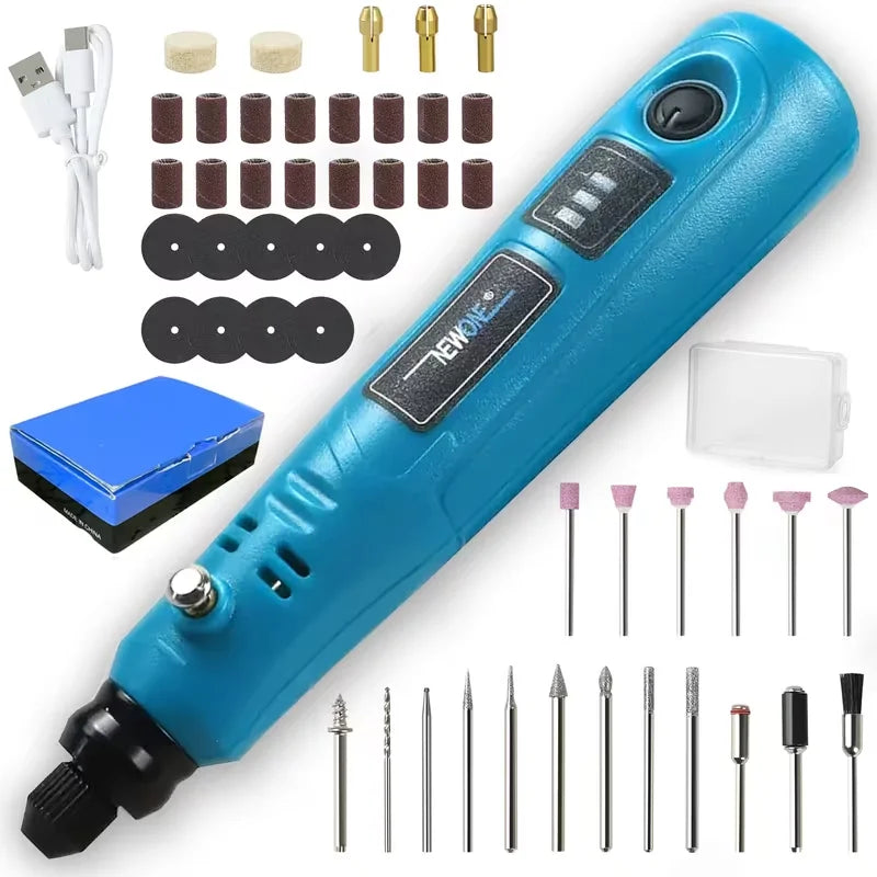 Newone Mini Cordless Rotary Tool Kit With Variable Speed Control